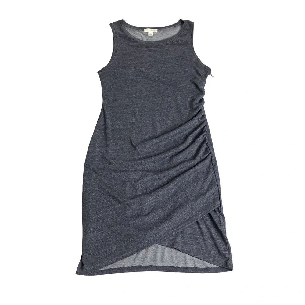 treasure & bond ruched side sleeveless dress Treasure & Bond Ruched Side Sleeveless Dress White XS